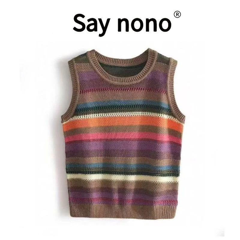 懒猫nonolSaynono  高级简约舒适时尚休闲百搭背心BX2437