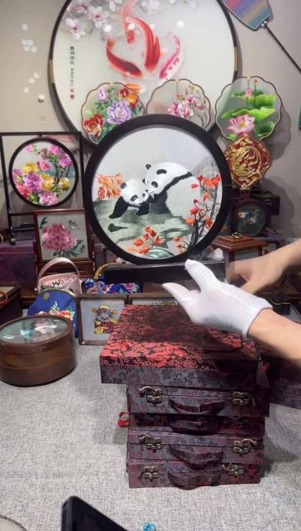 织绣纯手工苏绣双面绣