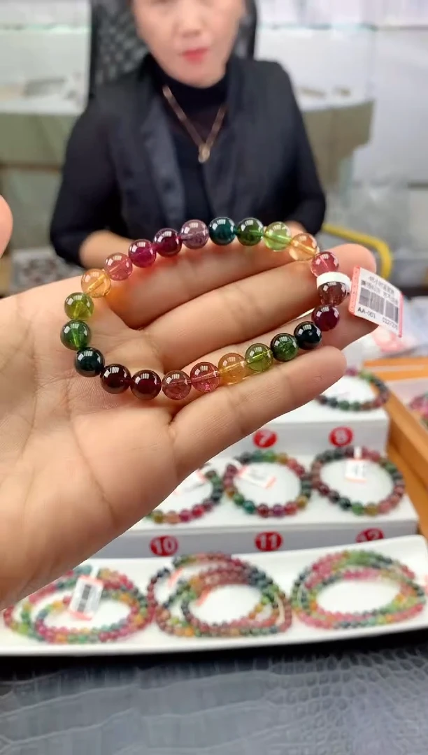 未镶嵌手串碧玺多样性发一条