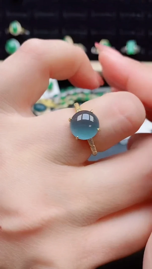 【闪购商品】翡翠戒指银S925镶嵌212121