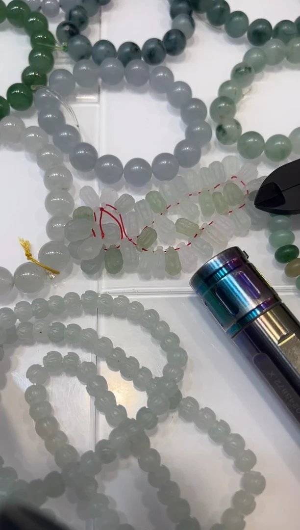 未镶嵌定制翡翠珠链