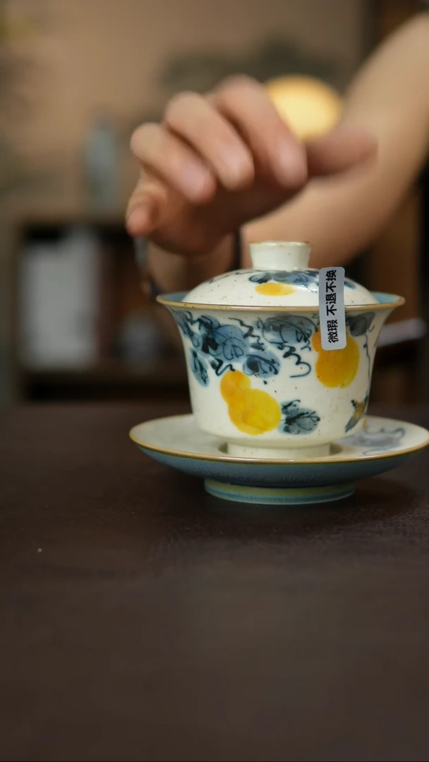 杯景德柴烧手作微瑕