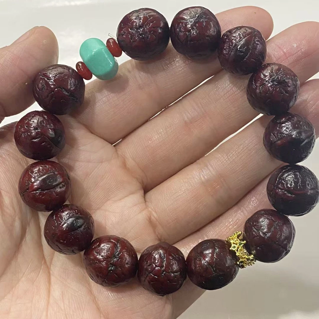 P101 精品玉化凤眼菩提1.4cm异性手串（尺寸样式多样性发其一）