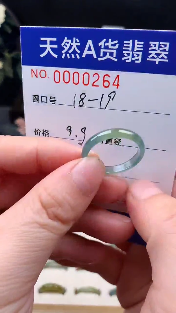 未镶嵌戒指翡翠18-19#