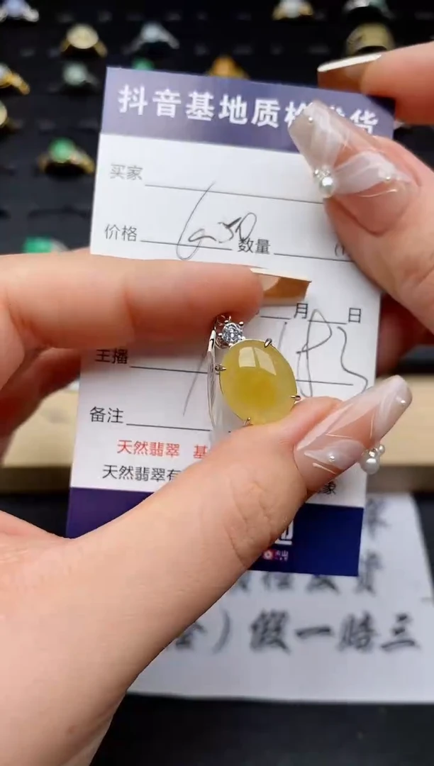 翡翠银S925镶嵌颈饰..........