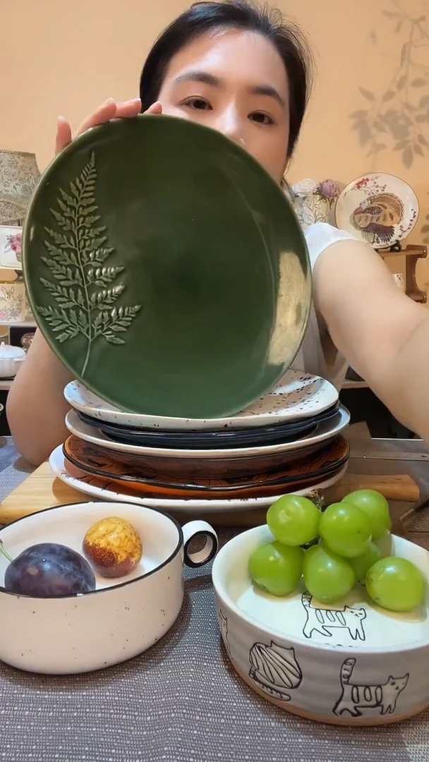 瓷片10.5英寸盘 微瑕介意勿拍