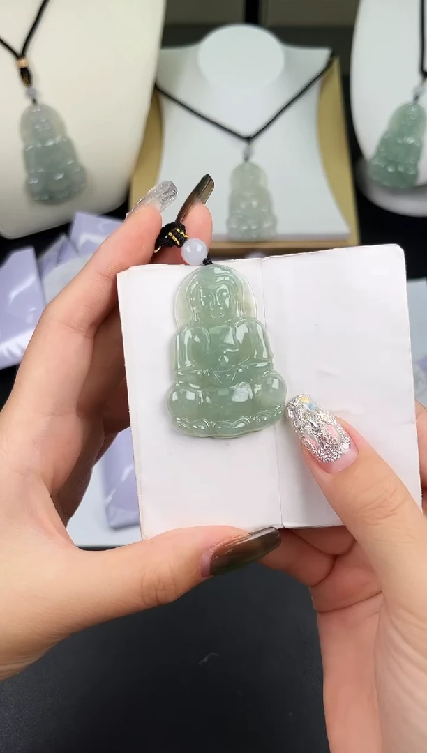 颈饰未镶嵌翡翠孤品-21