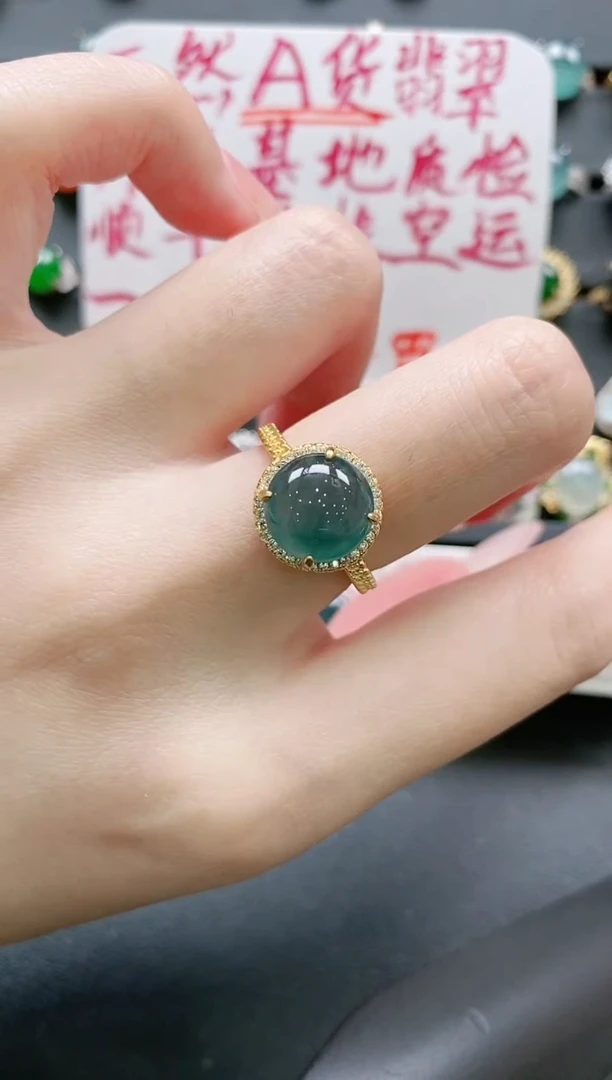 【闪购商品】翡翠戒指银S925镶嵌11111111