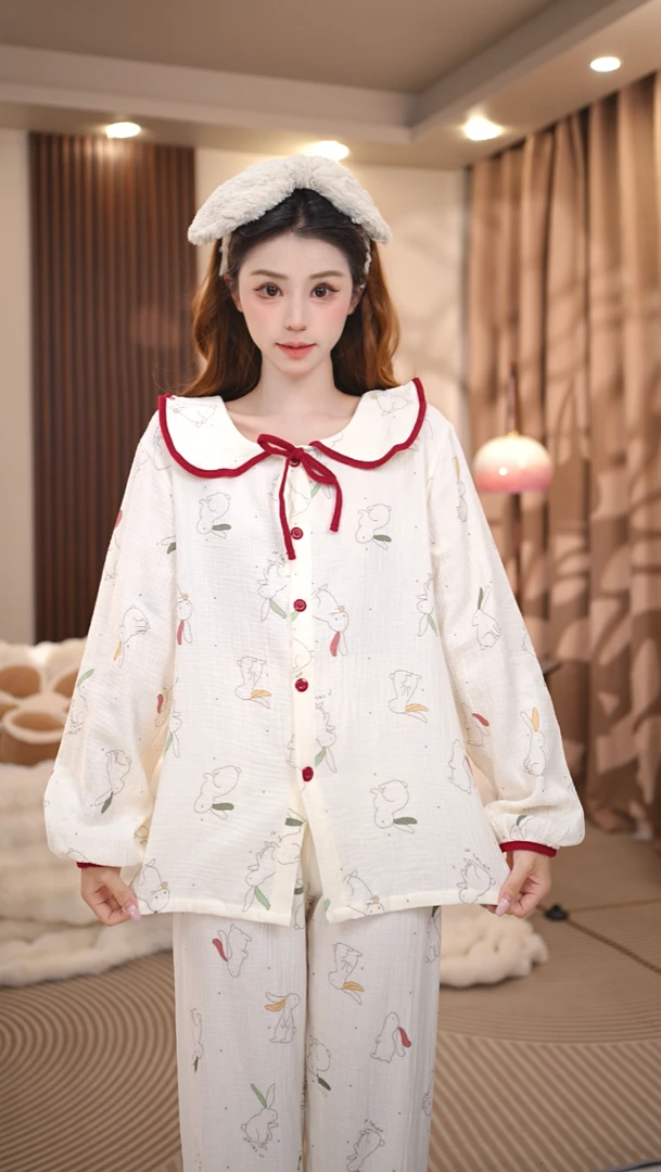 【盐茶】秋季新款气质时尚宽松舒适休闲家居服