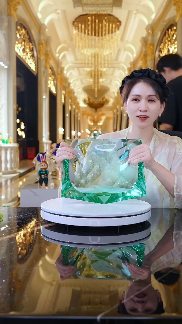 摆件JY0076-1绿色艺术果盘