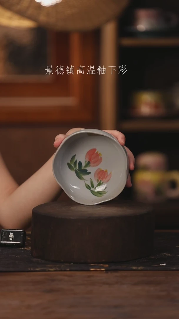 陶瓷景德镇高温釉下手绘陶瓷459