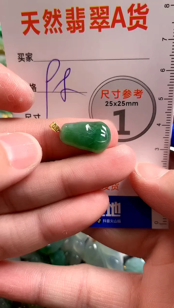 【闪购商品】翡翠颈饰18K金镶嵌13003489