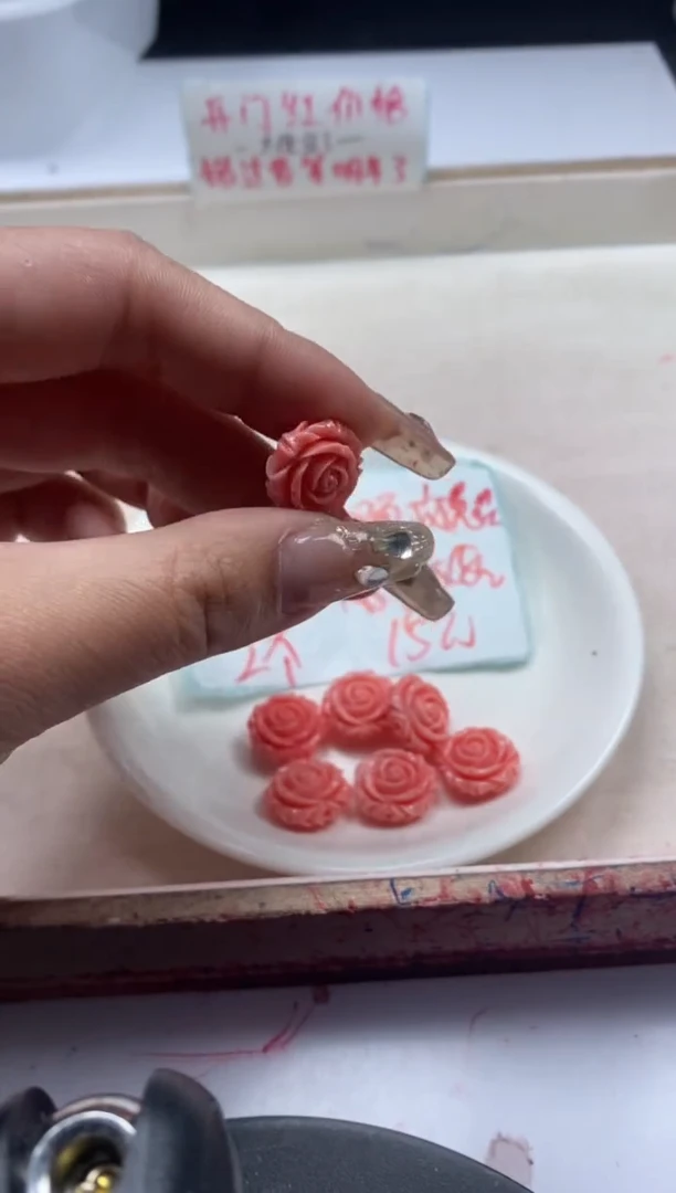 【闪购商品】拼合珍珠（马贝珠）颈饰未镶嵌x983女*王贝双面玫瑰花*3