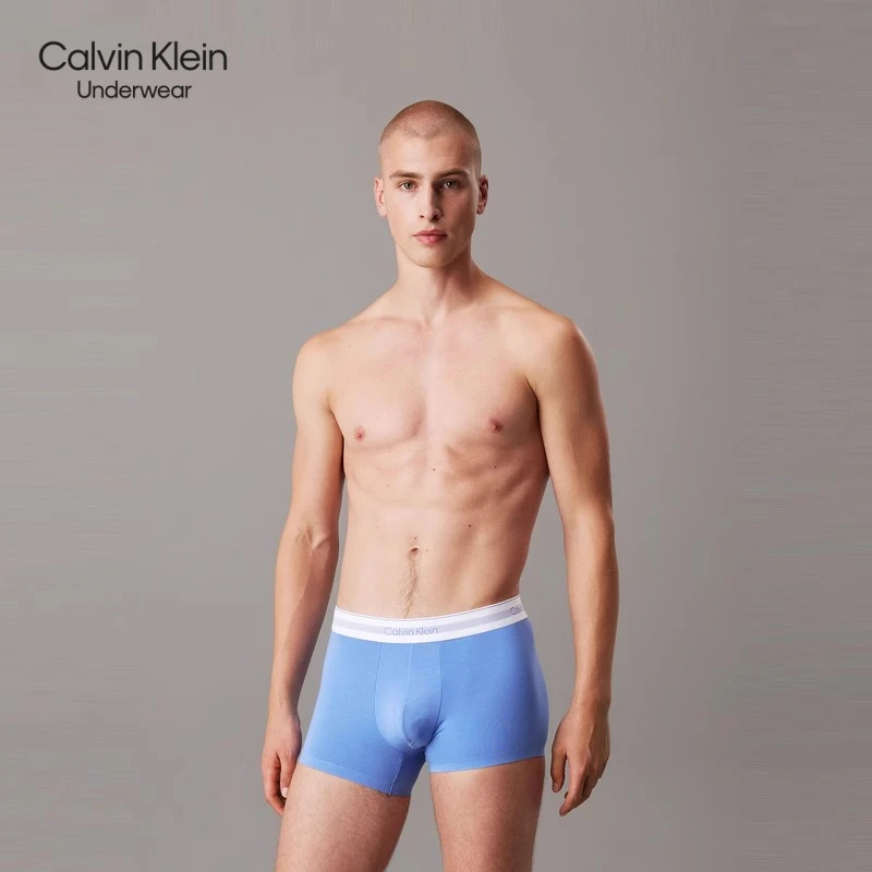 【摩登引力带Air系列】CK内衣25年男士莫代尔防夹臀平角内裤