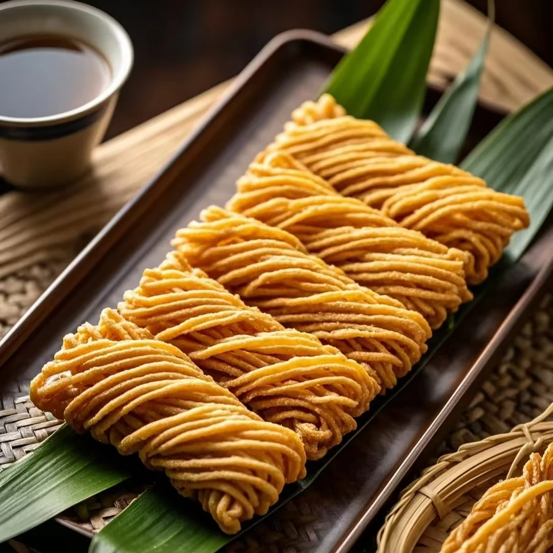 【好粗鲁专属】手工麻花金丝馓子小吃特产传统美食
