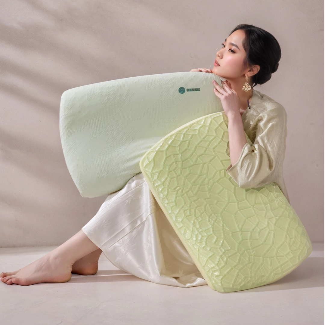 雯妈-东方绝色！【瓷玉凝胶枕】”宋韵汝瓷“玉感凝胶悬浮S枕