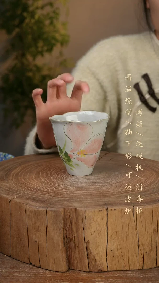 碗瓷景德镇手工手绘高温瓷釉下彩