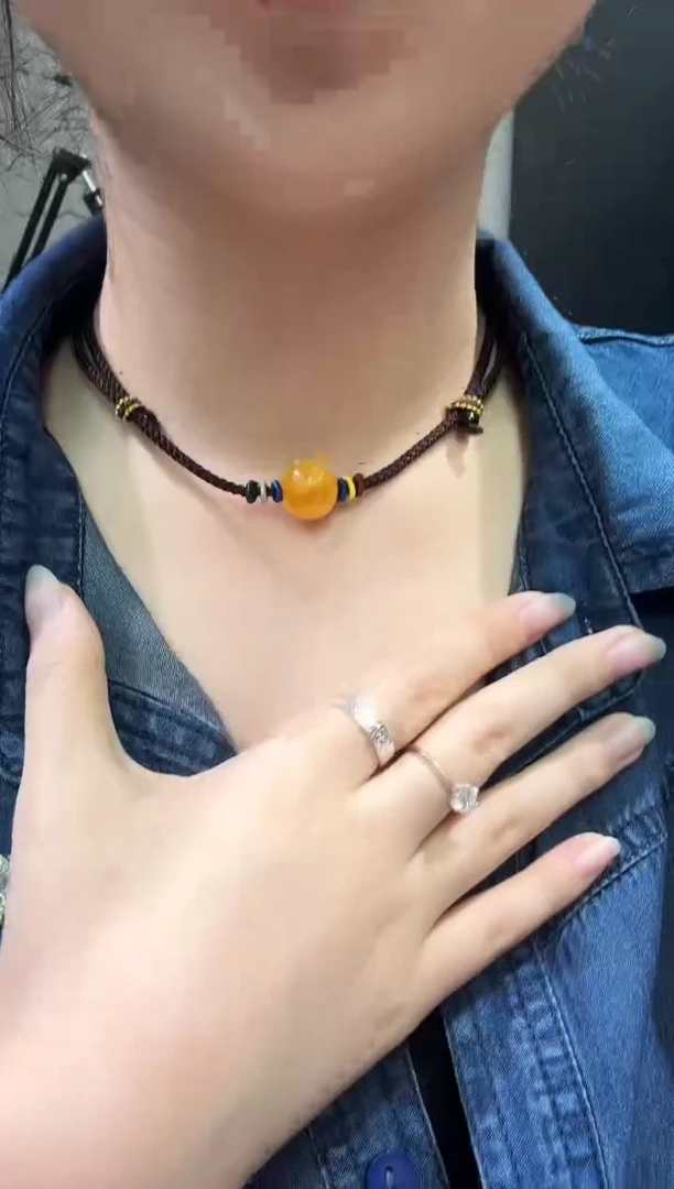 【闪购商品】蜜蜡颈饰未镶嵌X0209-1195-81