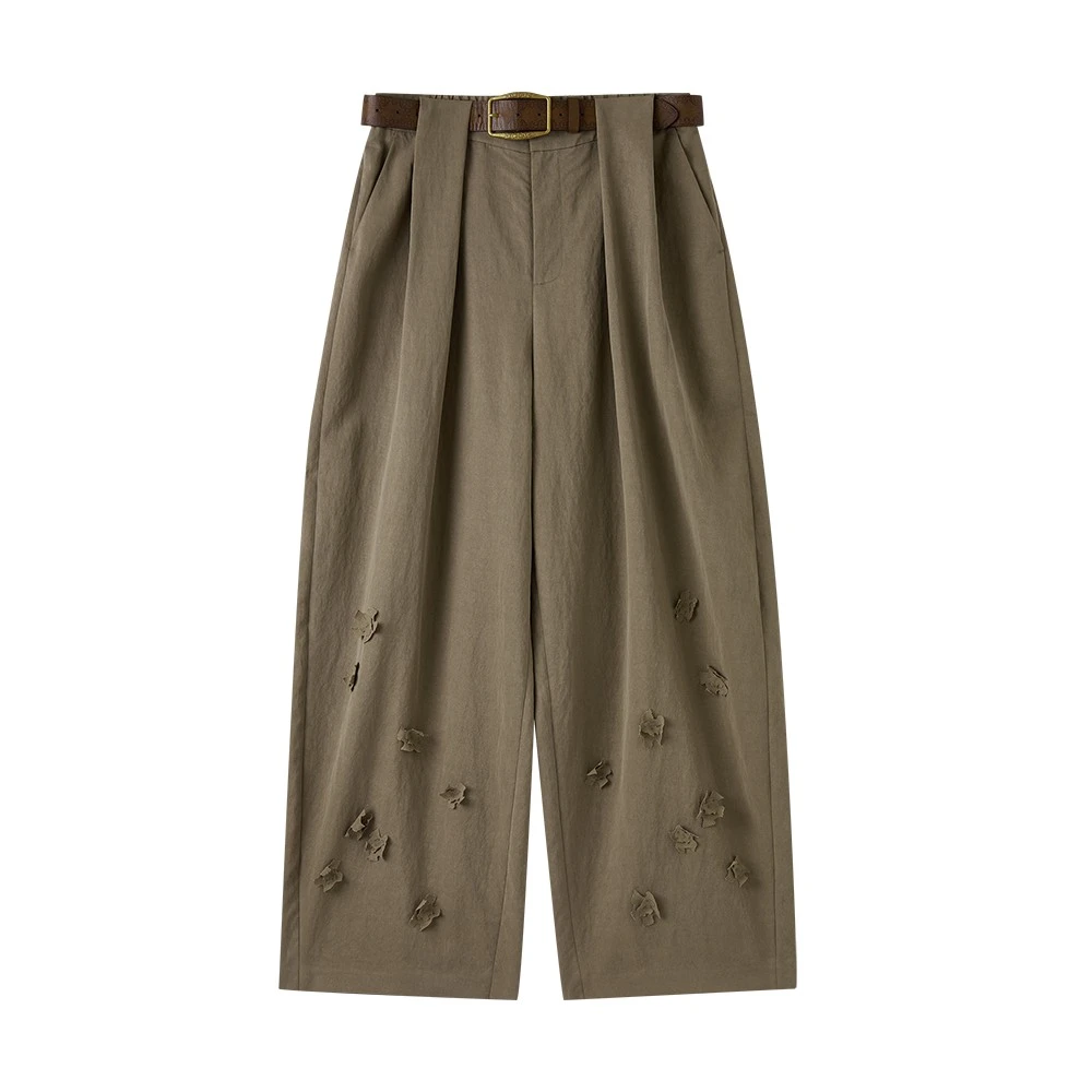 AVVENN设计师品牌 秋 卡其工装裤AL71301696 ganjue买手店