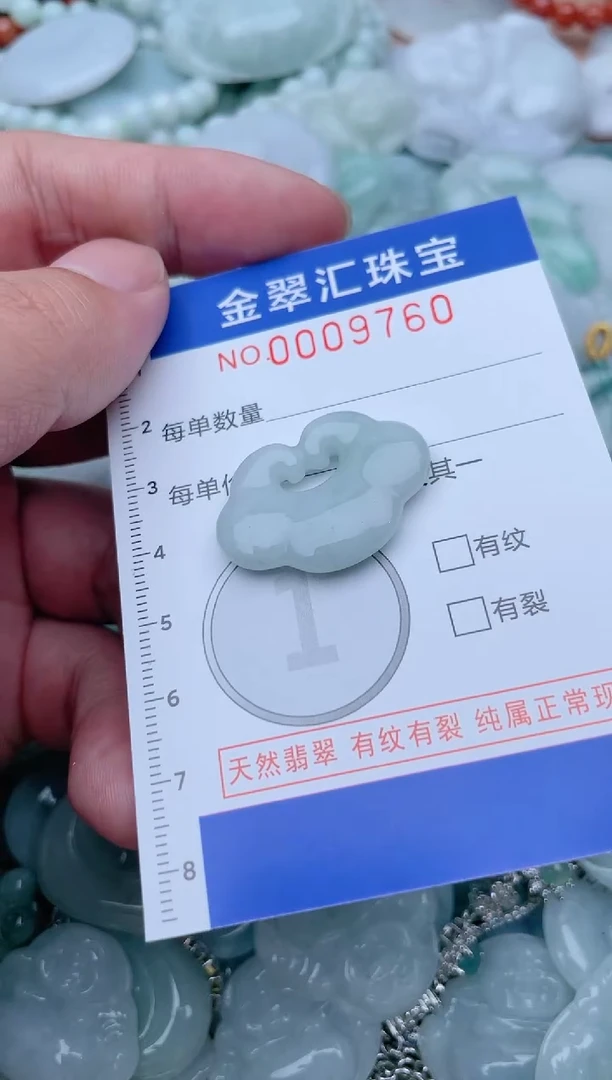 翡翠未镶嵌颈饰9760........