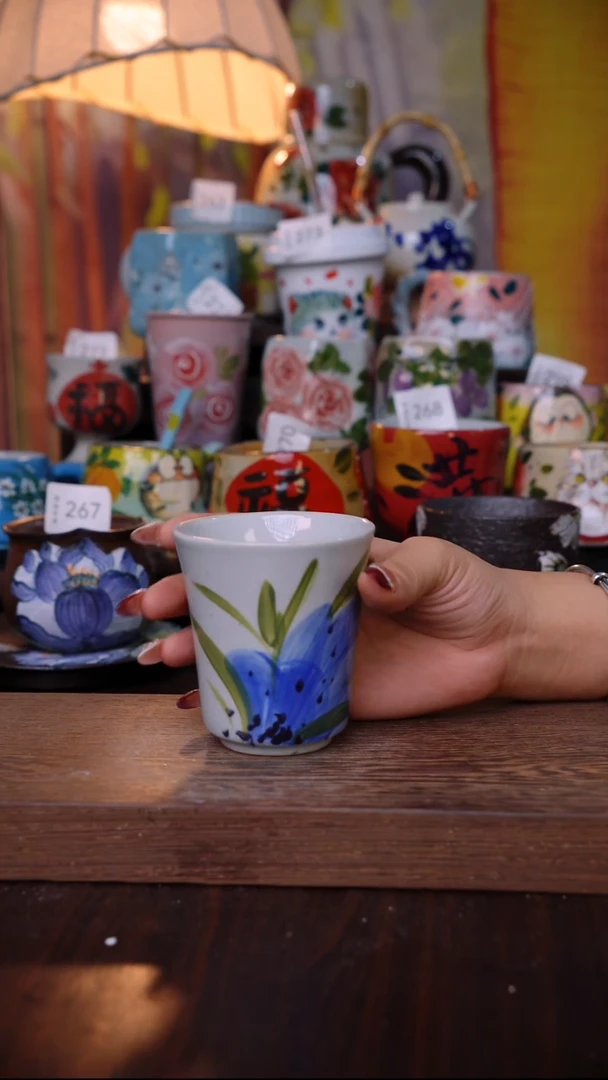 杯子陶泥垚手作 景德镇手工手绘陶瓷器物