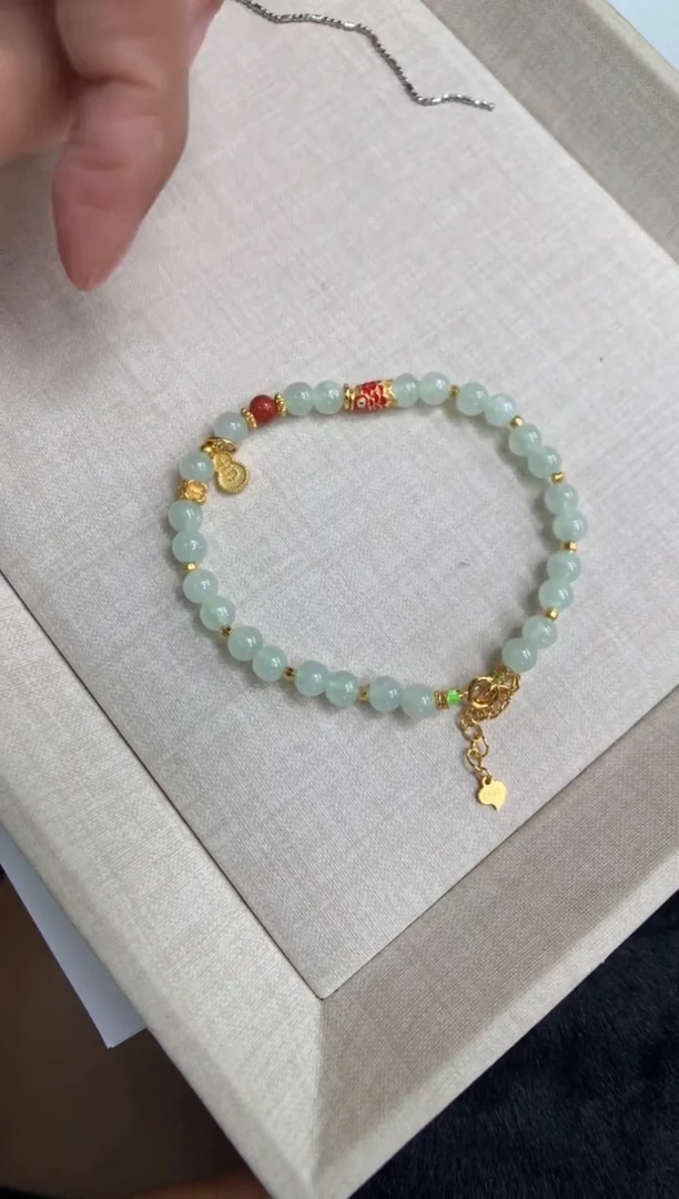 翡翠银S925镶嵌颈饰手链