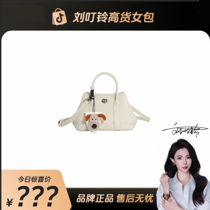 【刘叮铃专属】轻奢时尚花园包手提包潮流气质多巴胺H-85081米白