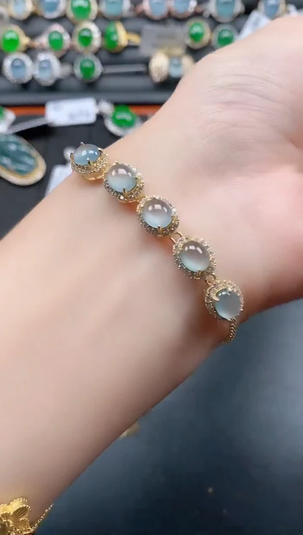 银S925镶嵌戒指翡翠1