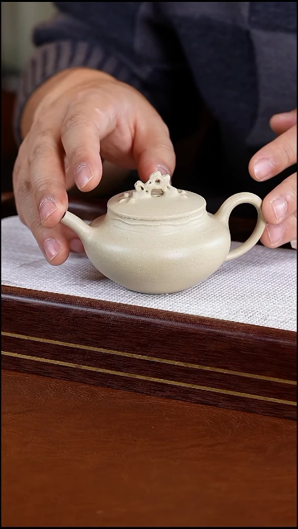 茶壶紫砂花器太湖石本山绿160cc