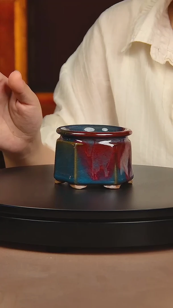 瓷片宋代五大名窑宋钧小花盆