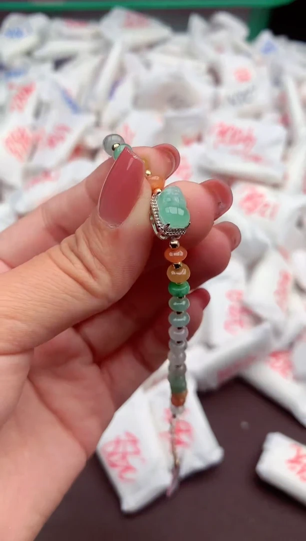 【闪购商品】翡翠手链银S925镶嵌一