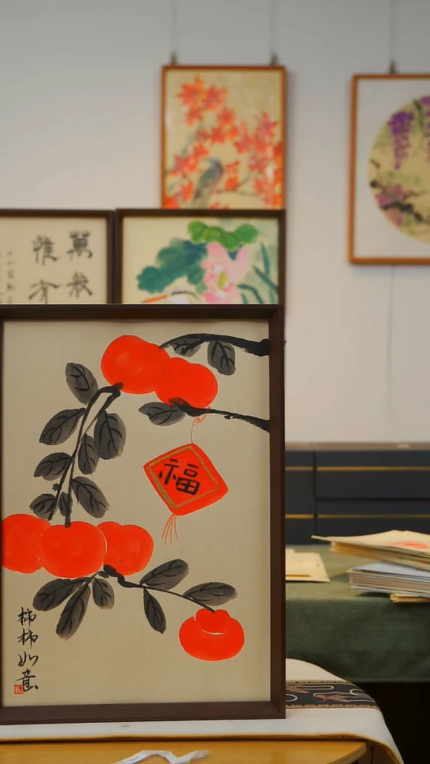 国画A3不落名绘画带框发货  567