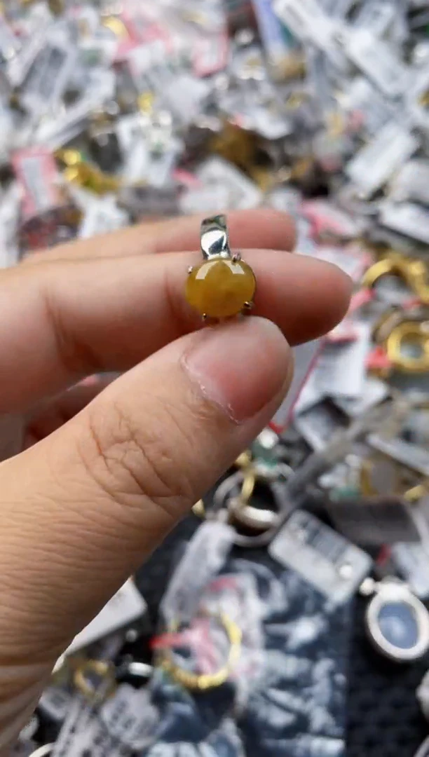 翡翠戒指银S925镶嵌1010      7