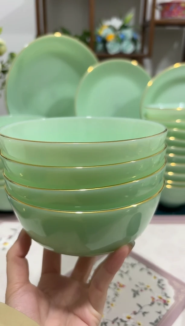 5.5英寸玉瓷碗4个口径13.8厘米