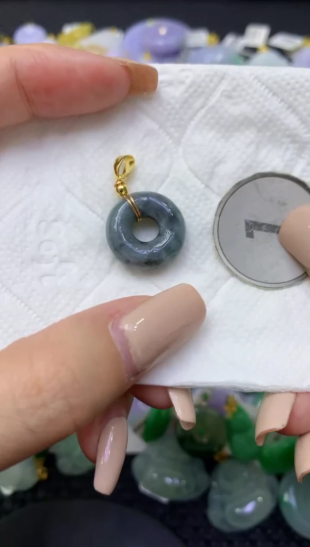 颈饰未镶嵌翡翠天然缅甸翡翠A货