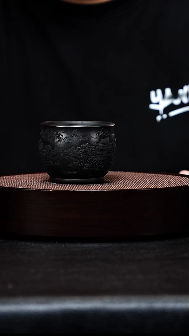 茶壶紫砂宜兴原矿手工紫砂 主人杯缸杯 石黄