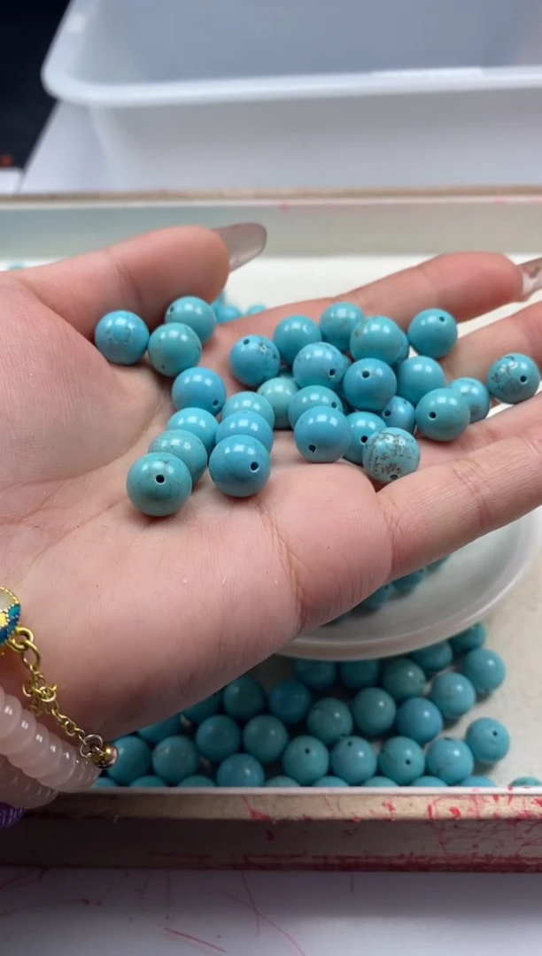 【闪购商品】玛瑙/玉髓颈饰未镶嵌w401绿*松10mm*20颗