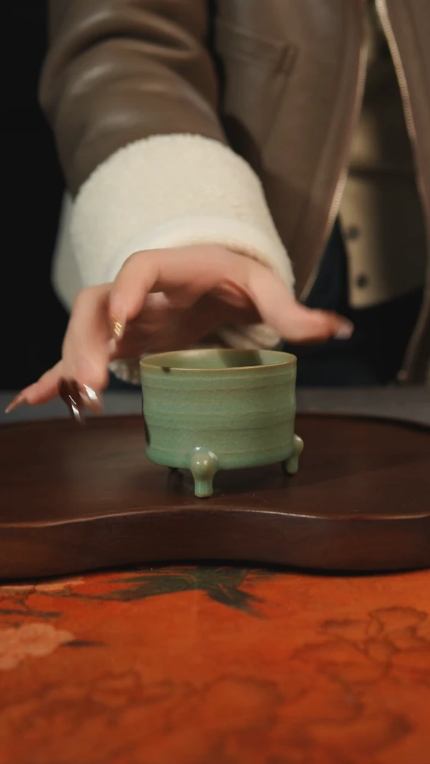 杯子瓷汝州原产地原矿仿古老釉q