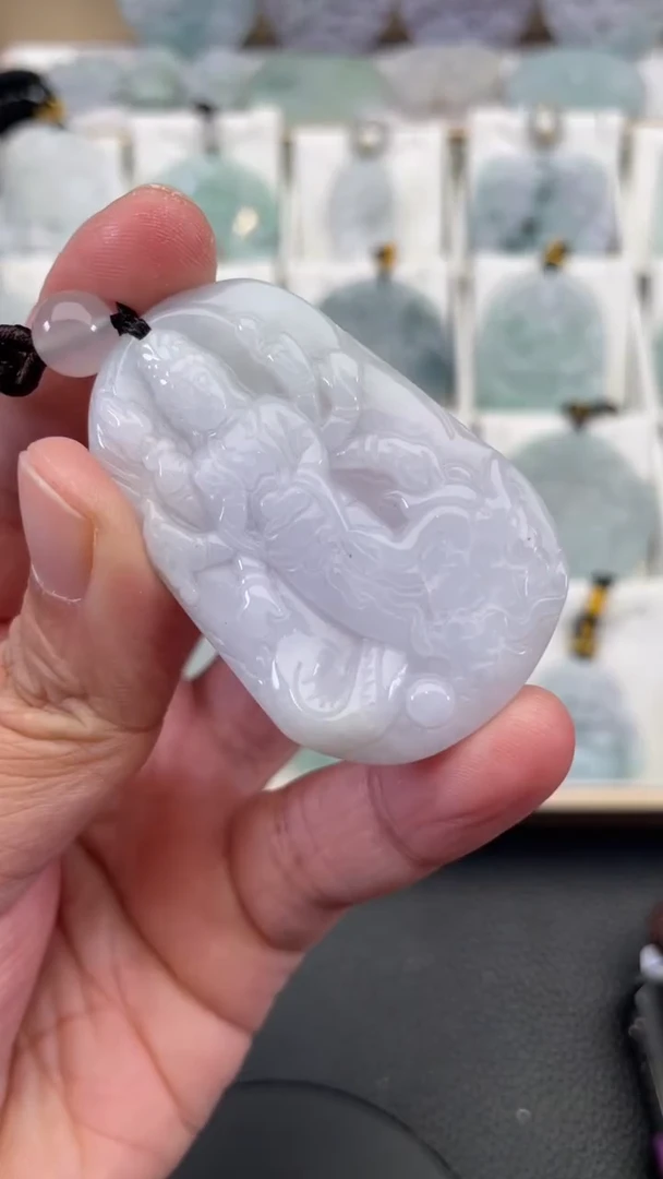 颈饰未镶嵌翡翠天然缅甸翡翠A货457