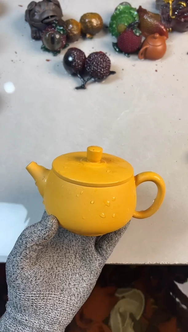 黄金段泥汉瓦壶+壶绳