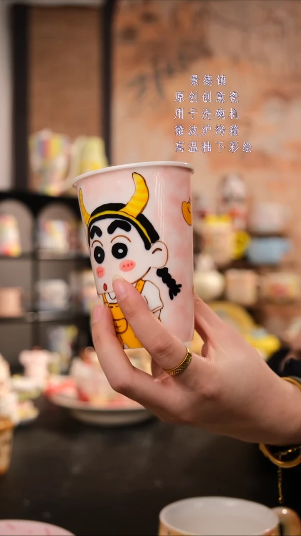 摆件陶旺的可以手工手绘设计师款