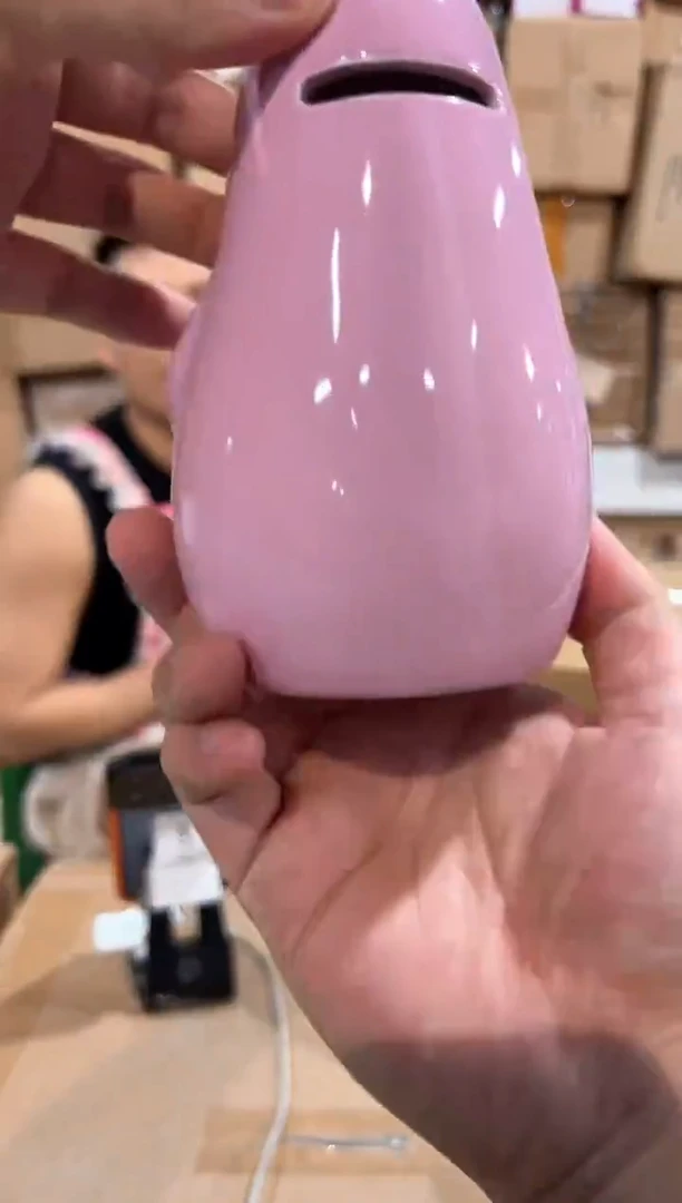 瓷片巴巴爸爸钱罐