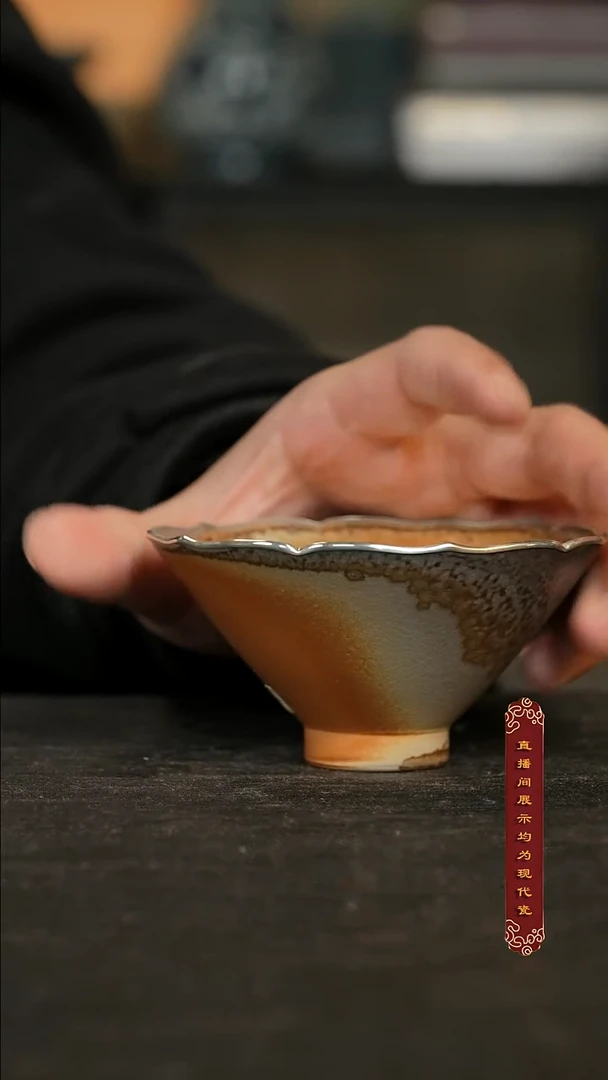 2000根雪茄落灰银口花口斗笠杯70ml【182号】