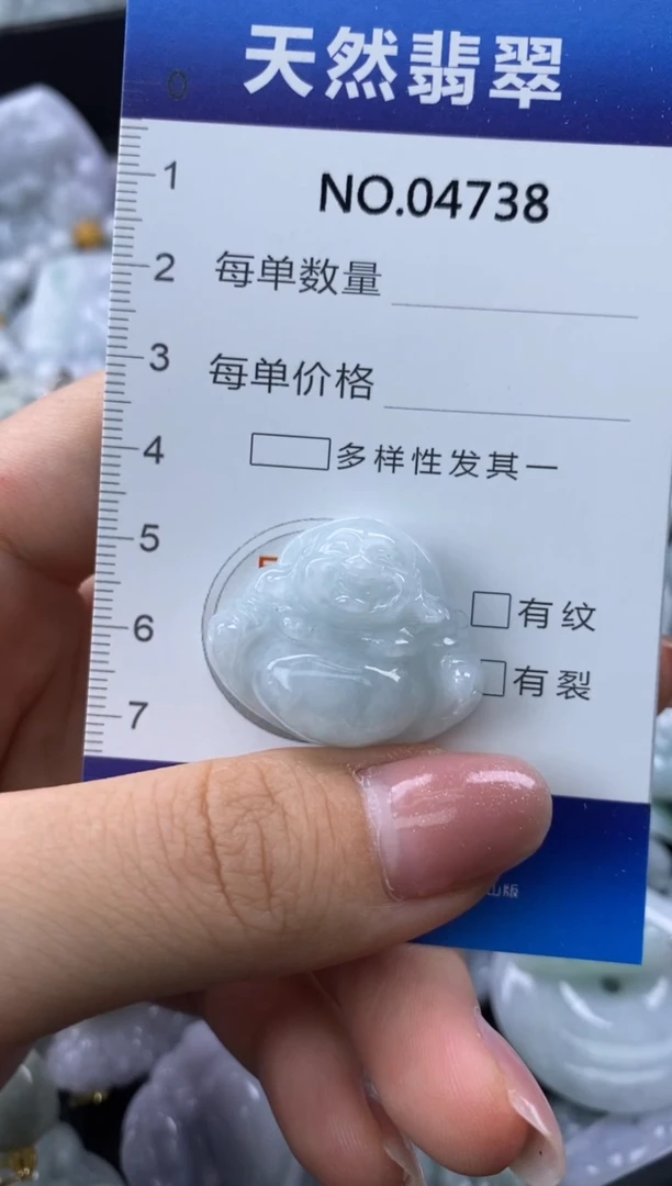 翡翠未镶嵌颈饰缅甸A货翡翠04738