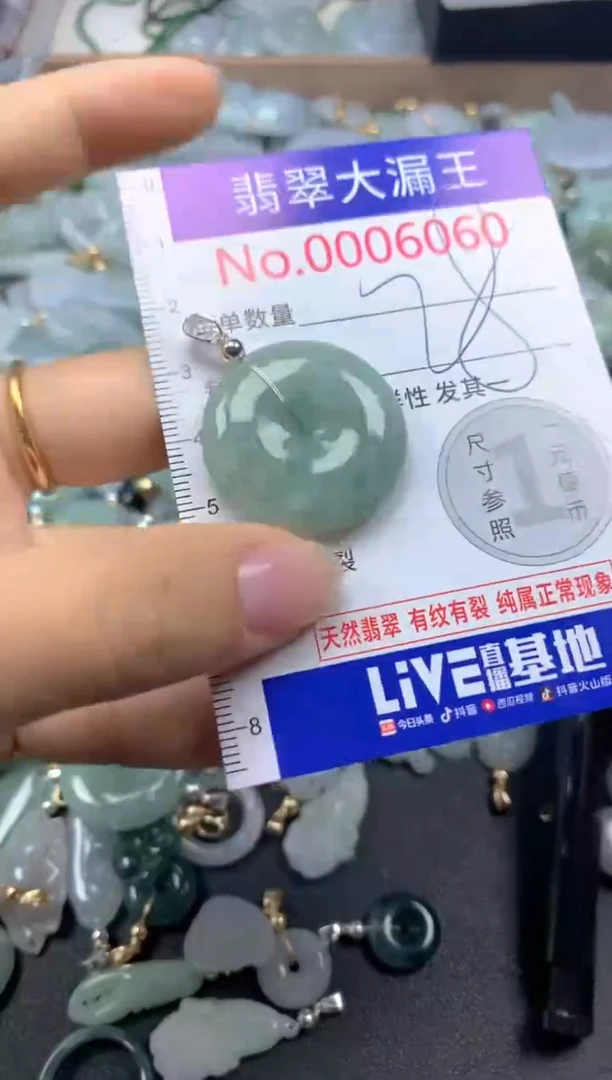 翡翠未镶嵌吊坠(不含链)6060