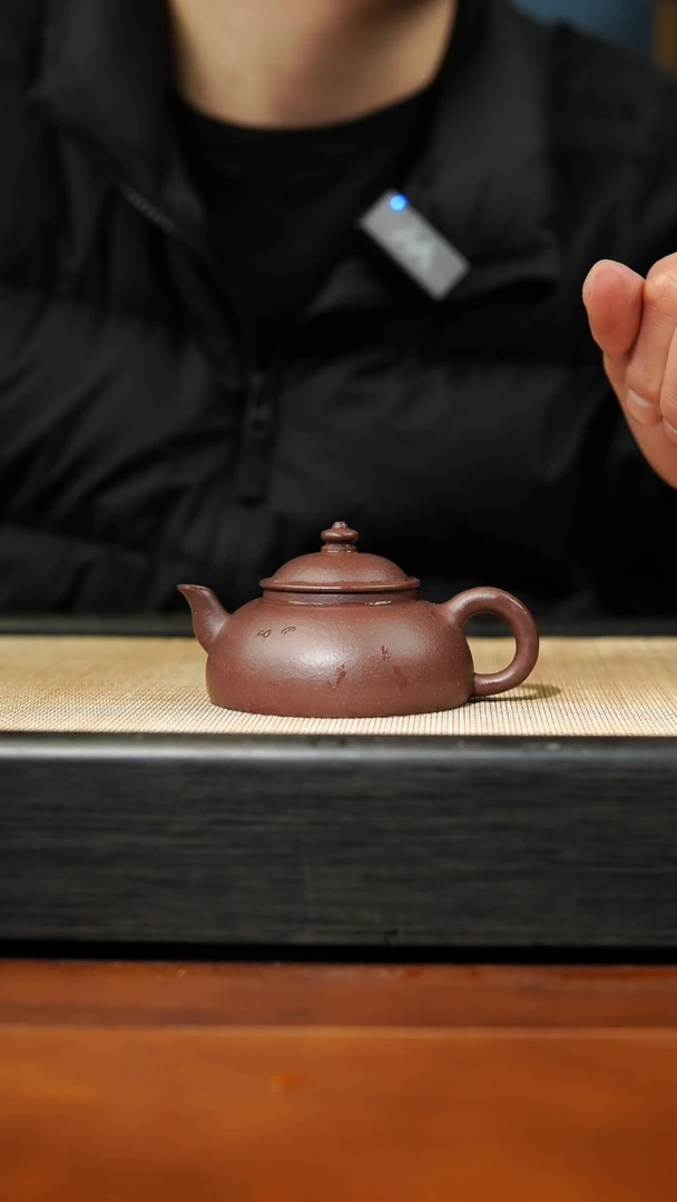 【闪购商品】紫砂茶壶老紫泥，觚楞，100cc