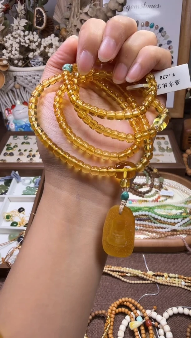 水晶摆件未镶嵌项链