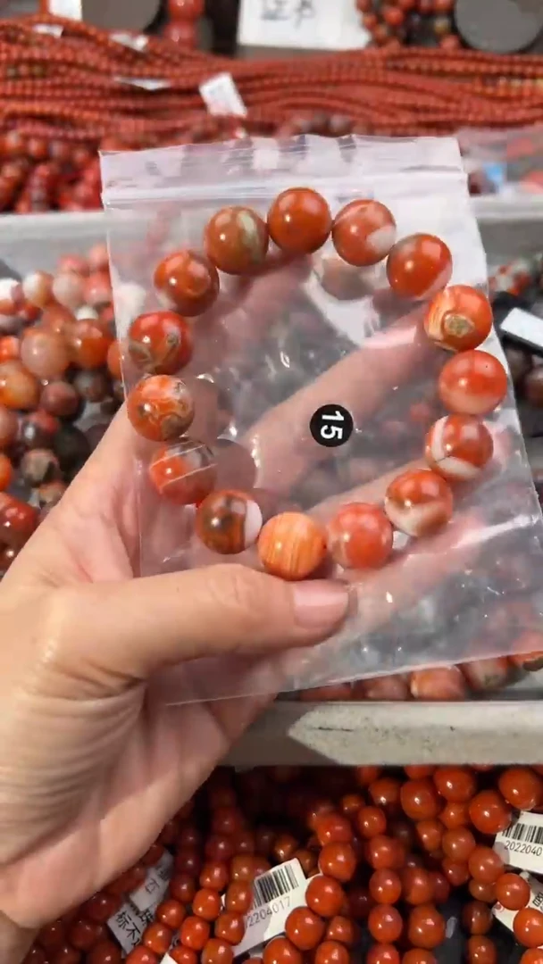 南红玛瑙手串未镶嵌15