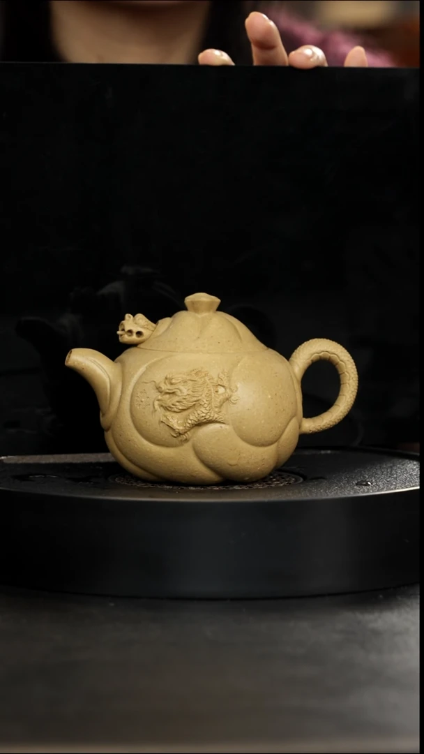 茶壶紫砂正价3000清仓特价四号井夹脂绿泥鱼化龙325cc