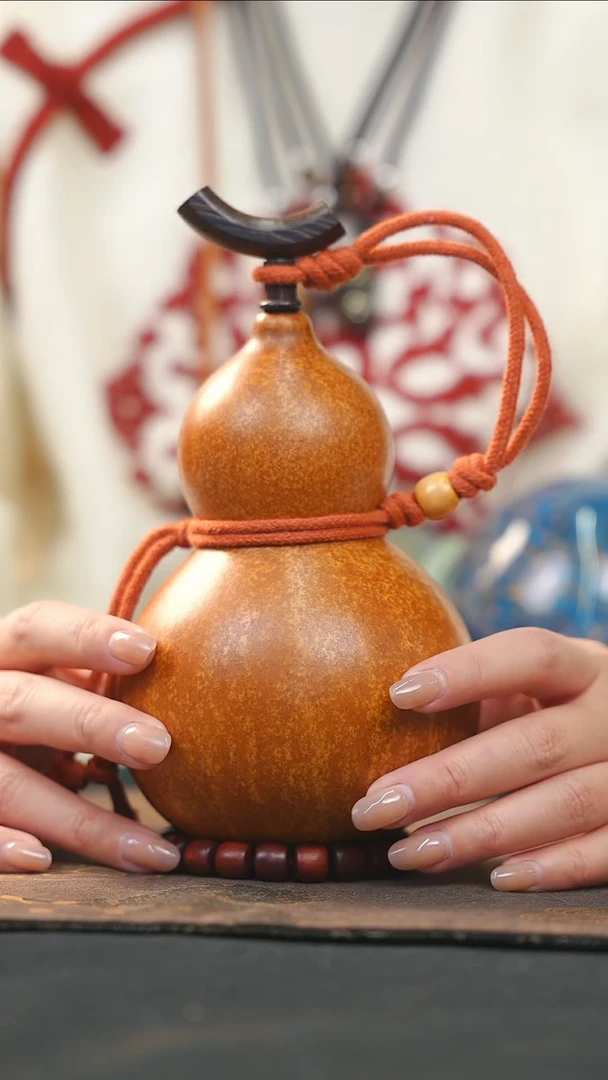 【闪购商品】RY130大漆酒葫芦不包手串及旋转底座